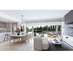 Apartamento planta baja de 3 dorm., 2 baños con Jardín a 5 minutos de Marbella