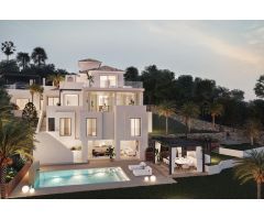 Moderna villa de 6 dormitorios y 6 baños con vistas a la Montaña.  Nueva Andalucía, Marbella