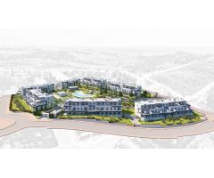 Apartamento bajo de 2 dormitorios con terraza, jardín y vistas al Mar en Valle Romano, Estepona