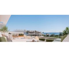 Apartamento planta baja de 2 dormitorios, 2 baños con vistas al mar. Estepona