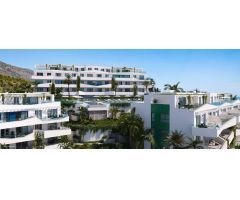 Apartamento segunda planta de 3 dormitorios y 2 baños con vistas al mar. Mijas