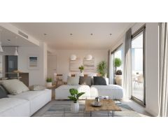 Apartamento planta baja de 2 dormitorios, 2 baños y jardín en Casares Costa