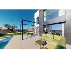 Promoción de villas de obra nueva independientes, con piscina privada y acabados modernos
