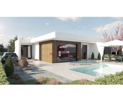 VILLAS DE OBRA NUEVA DE UNA SOLA PLANTA EN CAMPO DE GOLF ALTAONA , MURCIA