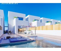 VILLAS DE OBRA NUEVA DE ESTILO IBICENCO EN LOS ALCAZARES