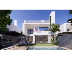 VILLAS DE OBRA NUEVA EN COMPLEJO PRIVADO EN LA PROVINCIA DE MURCIA