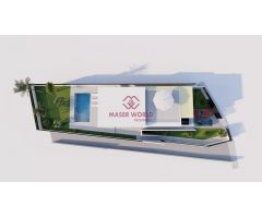 Chalets de obra nueva de una planta con piscina privada en Torrevieja