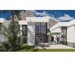 Chalets independientes a estrenar con vistas al mar en Polop (provincia de Alicante)