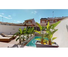 Planta baja moderna con piscina y jardín privado en Pilar de la Horadada