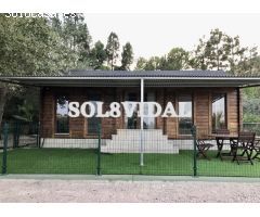 Casa de madera en finca rústica de 12.000 m2. La casa está dentro de una finca donde hay otras 4 cas