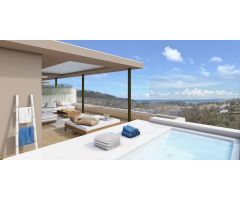 Exclusivo ático de 3 dormitorios en Benahavis con vistas al mar y la montaña