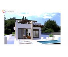 Obra nueva Residencial Montecarmelo, Villas individuales con piscina privada a solo 300mts del Mar .