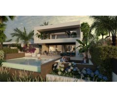 VILLA DE LUJO DE OBRA NUEVA EN PRIMERA LINEA EN CAMPO DE GOLF DE ALGORFA