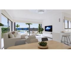 Villas de lujo de nueva construcción frente al mar en Los Alcázares