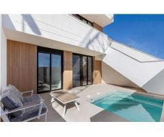 Bungalows de Obra Nueva con Piscina Privada en Santiago de la Ribera