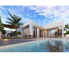Villas independientes de nueva construcción con piscina privada y solárium en Roldán, Torre-Pacheco