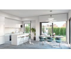 Pareado SUR con vista al mar con  jardín  107.9 m2 con 2 plazas de aparcamiento