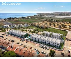 Pareado SUR con vista al mar con  jardín  107.9 m2 con 2 plazas de aparcamiento