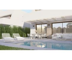 Pareado 3 dormitorios y salita 9.5 m2, piscina propia, jardín 160 m2, semisótano 63 m2, aparcamiento