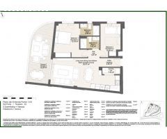 Piso con terraza 20 m2  tan solo 300 m del mar