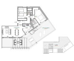 Ático esquinado con terraza y solarium SURESTE  200 m2, además de trastero y plaza de garaje.