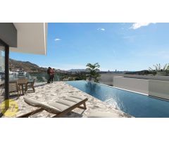 SE VENDE VILLA DE LUJO DE 4 DORMITORIOS Y PISCINA PRIVADA CON VISTAS AL MAR Y MONTAÑA EN FINESTRAT