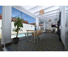 CHALET URBANO 3 DORMITORIOS PISCINA PLANTA BAJA ZONA ALMENDRAL  100% URBANO