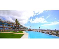 Dúplex moderno con jardín privado y excelentes vistas al mar Mediterráneo en Finestrat