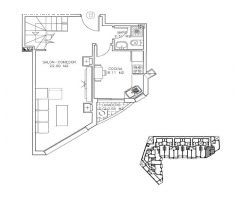 Ático dúplex con terraza, garaje, trasero, 2 dormitorios y dos baños en Abanilla