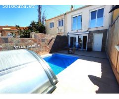 LUJOSO Y MODERNO CHALET ADOSADO EN LOS BALCONES CON PISCINA MODERNO 3 HAB 3 BAÑOS SAUNA BBQ