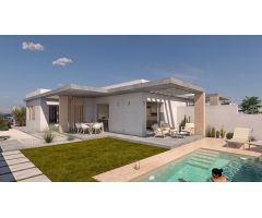Complejo de 4 villas de una sola planta en Santiago de Ribera a 800 metros de la playa de Mar Menor
