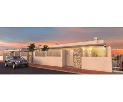 Complejo de 4 villas de una sola planta en Santiago de Ribera a 800 metros de la playa de Mar Menor