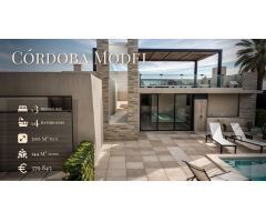 VILLA DE LUJO EN (LA PINILLA) MURCIA. PISCINA. 3 DORM. 4 BAÑOS. PARCELA 300 M2. SOLARIUM 100 M2.
