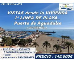 OPORTUNIDAD!! PISO EN 1ª LINEA DEL PASEO MARITIMO DE AGUADULCE, ZONA PUERTO DEPORTIVO.