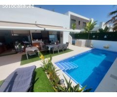 villa de lujo semi nueva en santiago de la ribera