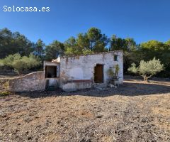 Finca Rústica con caseta de campo para rehabilitar, vistas mar y montaña