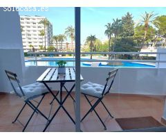 Estudio  con vistas a la piscina en Puerto de Alcudia