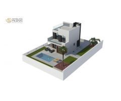 13 chalets independientes con piscina privada, vista y amplios garajes en Urb. Montecasino La Nucia