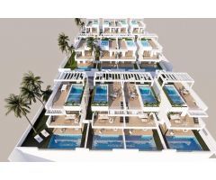 Pisos de 3 dormitorios con piscina privada en gran urbanización de Finestrat