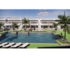 BUNGALOW DE 2 DORMITORIOS 2 BAÑOS, GARAJE, PISCINA COMUNITARIA   EN PUNTA PRIMA ( ORIHUELA COSTA)