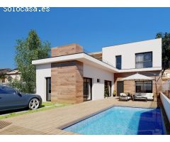 Villa de obra nueva con piscina privada y solarium en San Javier