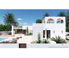 Espléndido chalet nuevo de una sola planta con piscina en Ciudad Quesada