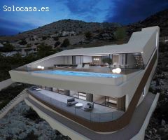 Proyecto de nueva construcción todo de primera calidad y con preciosas vistas panorámicas al mar.