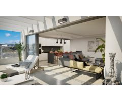 Ático de 3 dormitorios en esquina con solarium, piscina privada y cocina exterior desde 825.000€+IVA