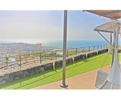 Lujoso apartamento con jardín con vistas panorámicas al mar