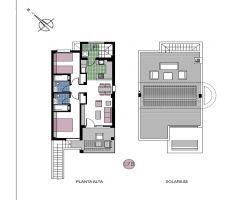 BUNGALOW PLANTA ALTA EN ESQUINA DE 2 DORMITORIOS Y 2 BAÑOS CON TERRAZA Y SOLARIUM DE 53M2!!