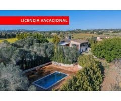 Finca rústica con licencia vacacional en Manacor.