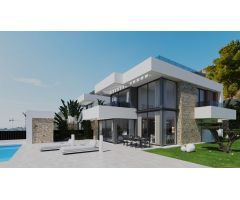 VENTA-OBRA NUEVA-VILLA DE LUJO-FINESTRAT-3D-4B-SUPERFICIE 416M2-PARCELA 602M2-PRECIO 1.495.000 EUR