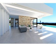 VENTA-OBRA NUEVA-VILLA DE LUJO-FINESTRAT-3D-3B-SUPERFICIE 227M2-PARCELA 501M2-PRECIO 655.000 EUR