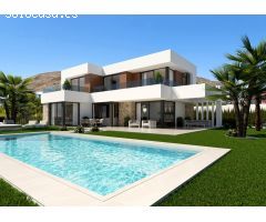 VENTA-OBRA NUEVA-VILLA DE LUJO-FINESTRAT-4D-3B-SUPERFICIE 418M2-PARCELA 704M2